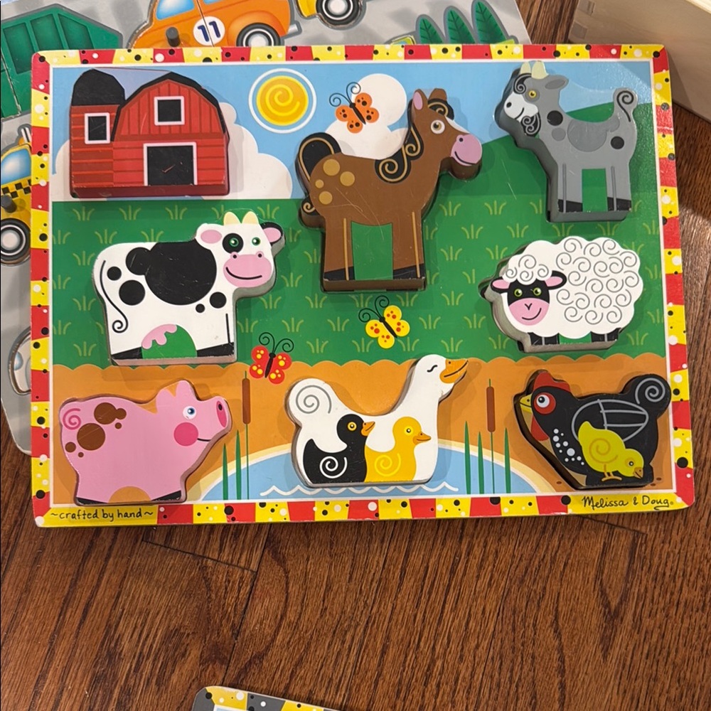 6 Wooden Puzzles + Puzzle Rack - Melissa and Doug - Picture 4 of 9